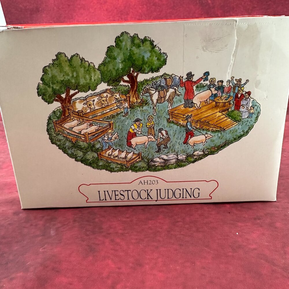 VINTAGE LIBERTY FALLS "LIVESTOCK JUDGING" MINIATURE FIGURE COLLECTION AH203 2000 - Picture 9 of 12